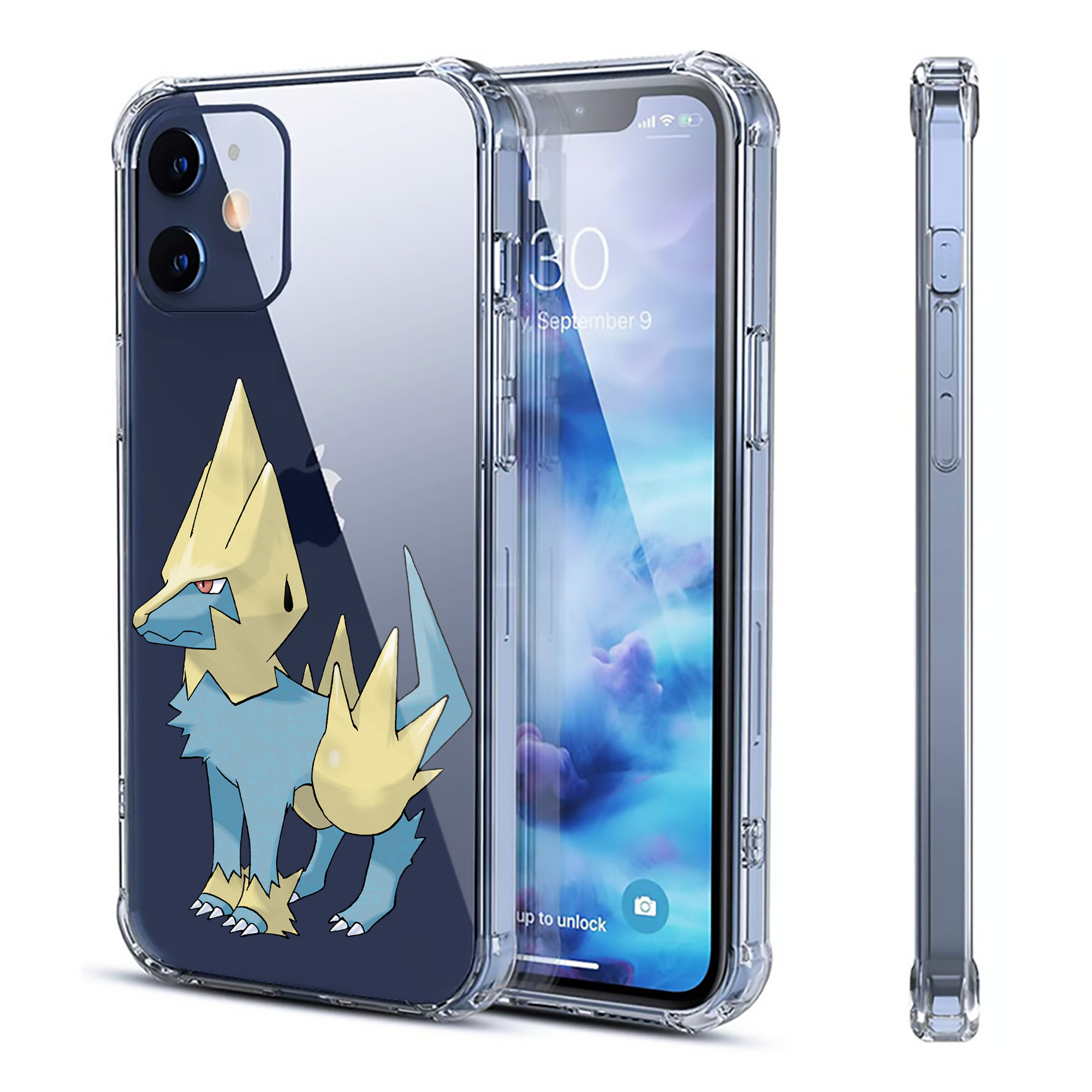 （画像用） ポケットモンスター Pokémon 【iPhone 12シリーズ対応】透明スマホケース（クリアソフトケース）